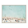 Sylvie Turquoise Beach from Above Framed Canvas by Amy Peterson Art Studio