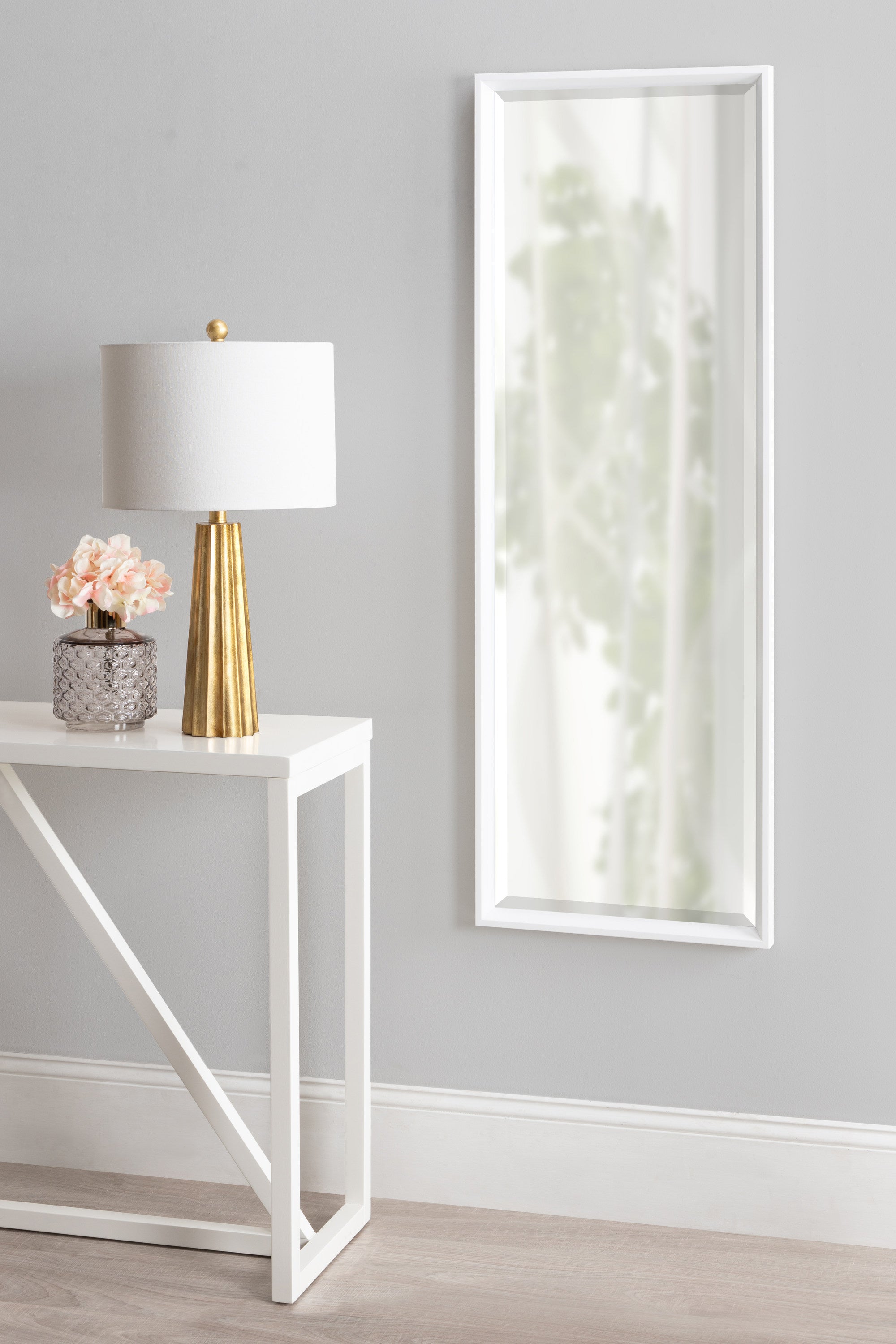 Full Length Mirror White 17.5x49.5 6