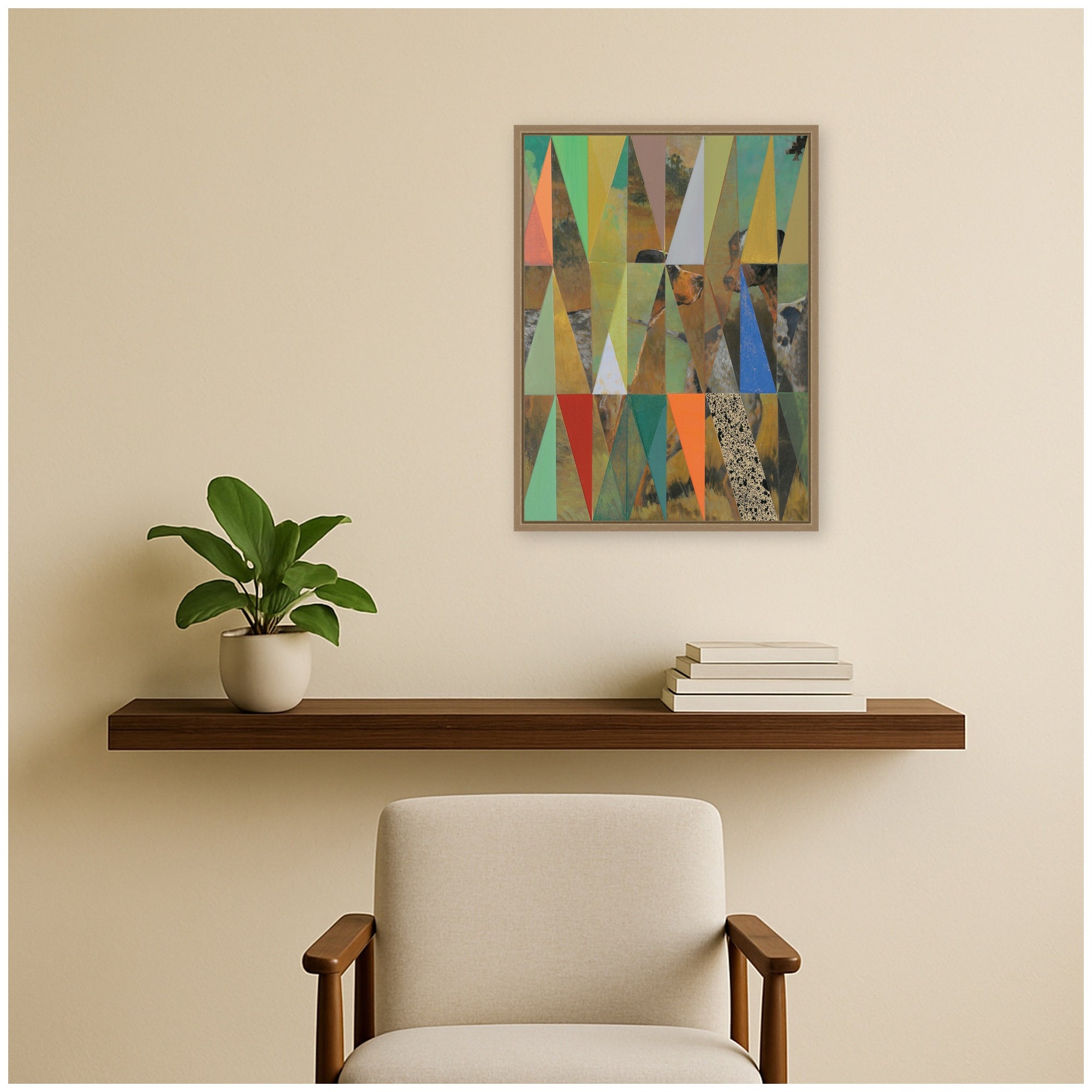 Framed Canvas 18x24 Sylvie Dark Gold 6
