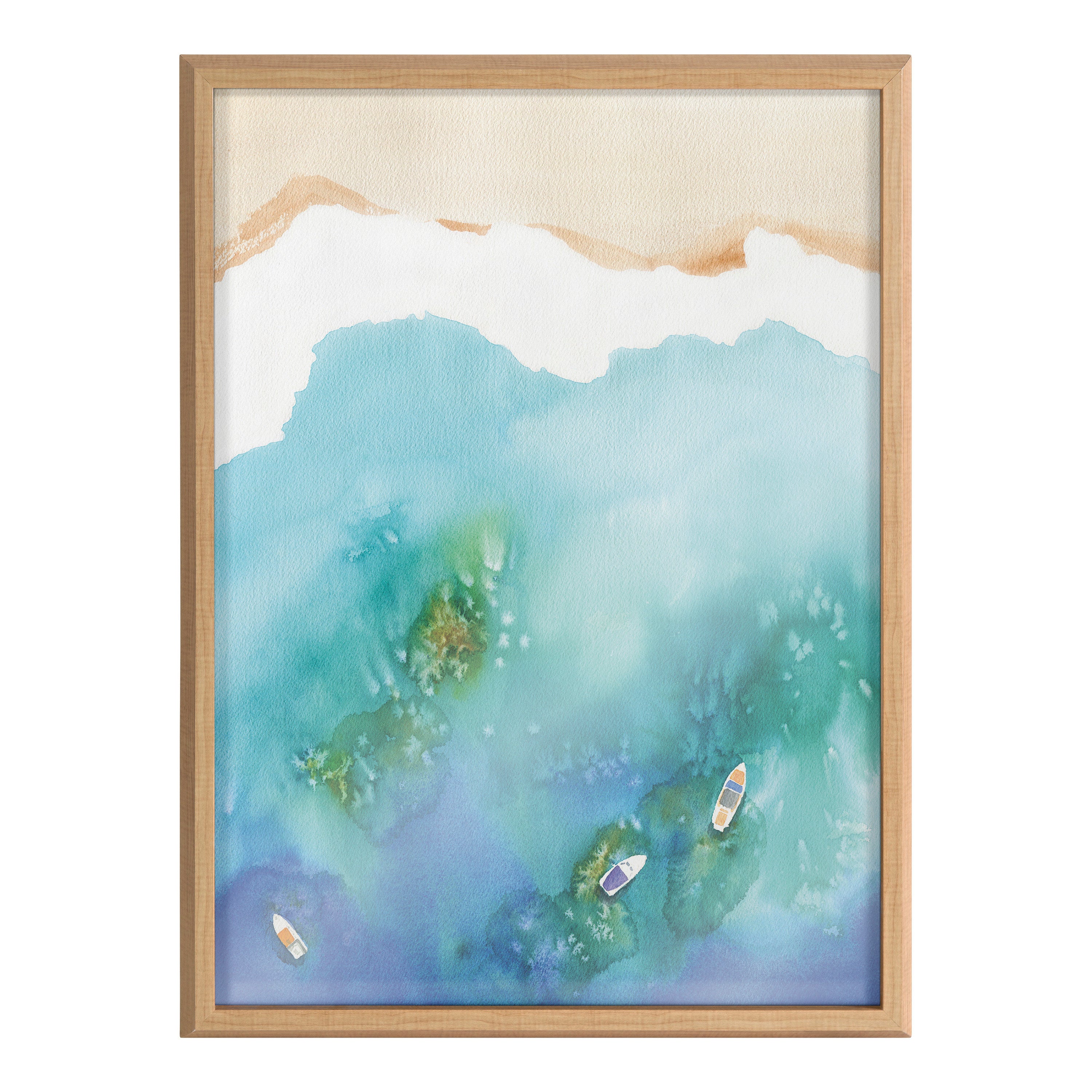 Blake Voyage Framed Printed Glass by Janet Meinke-Lau