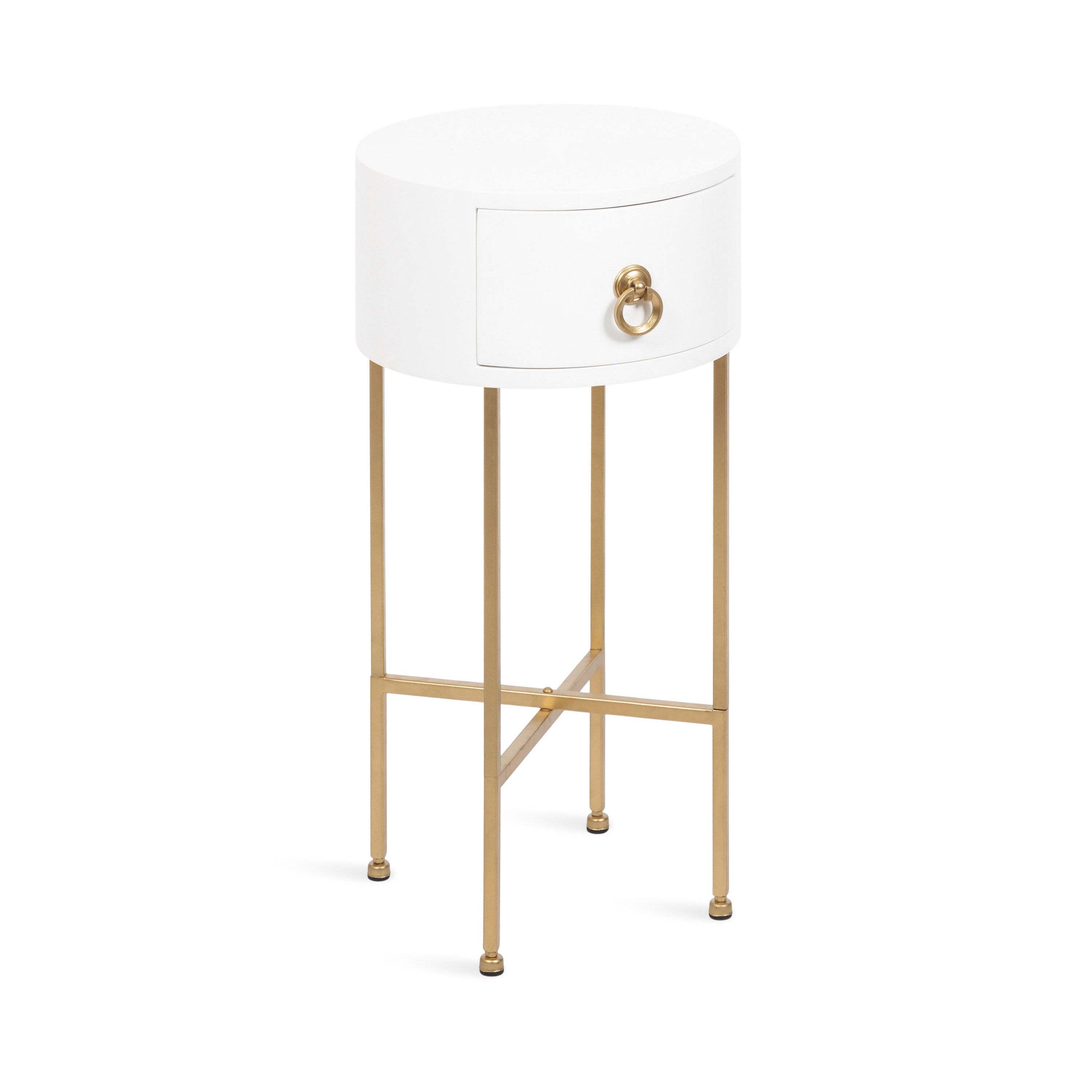 Decklyn Glam Round Side Table