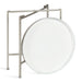 Side Table Silver White 18.25x18.25x22 4