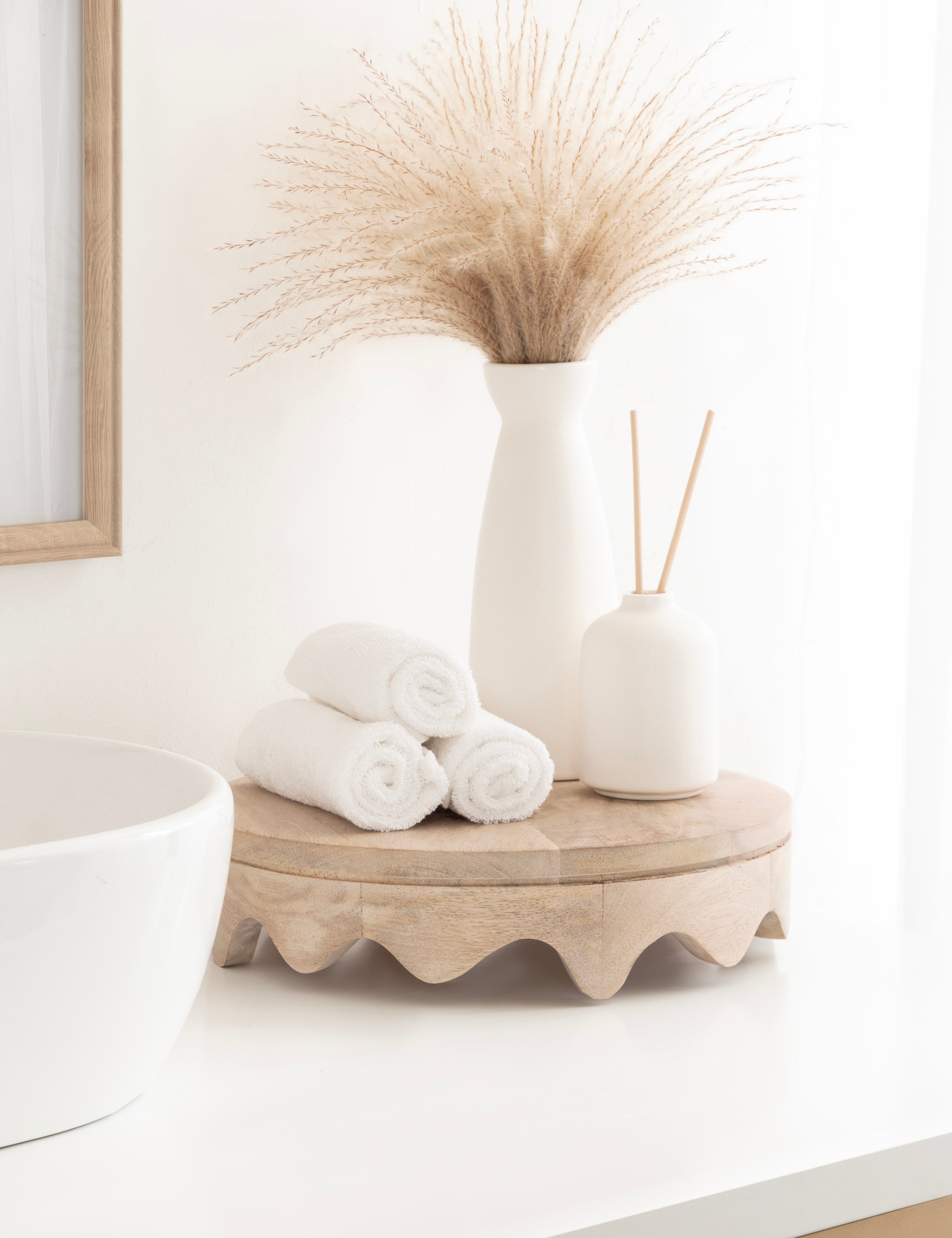 Fairlee Wavy Wood Tray