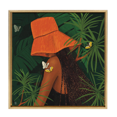 Framed Canvas Sylvie Dark Gold 22x22 1