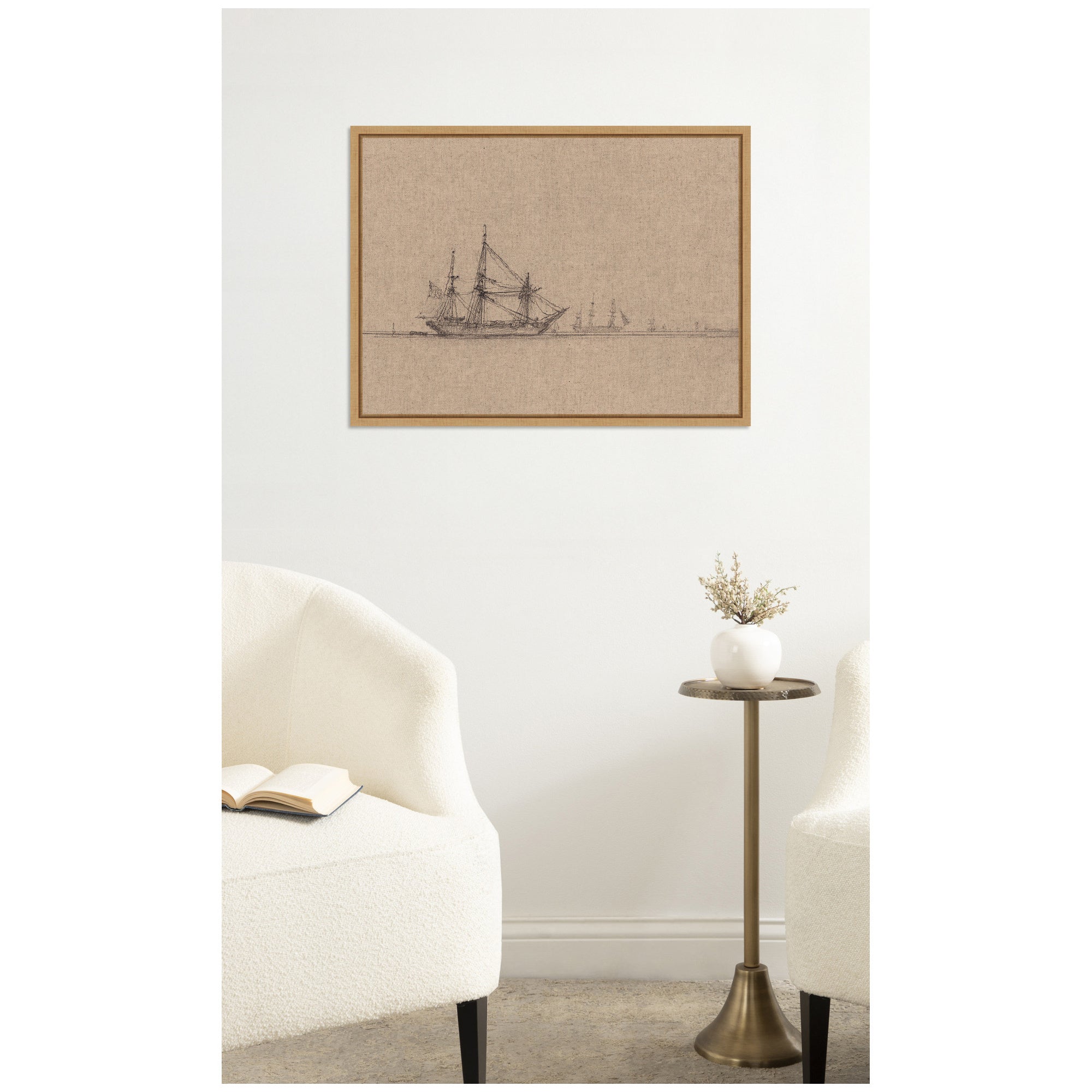Framed Canvas 24x18 Sylvie Natural 5