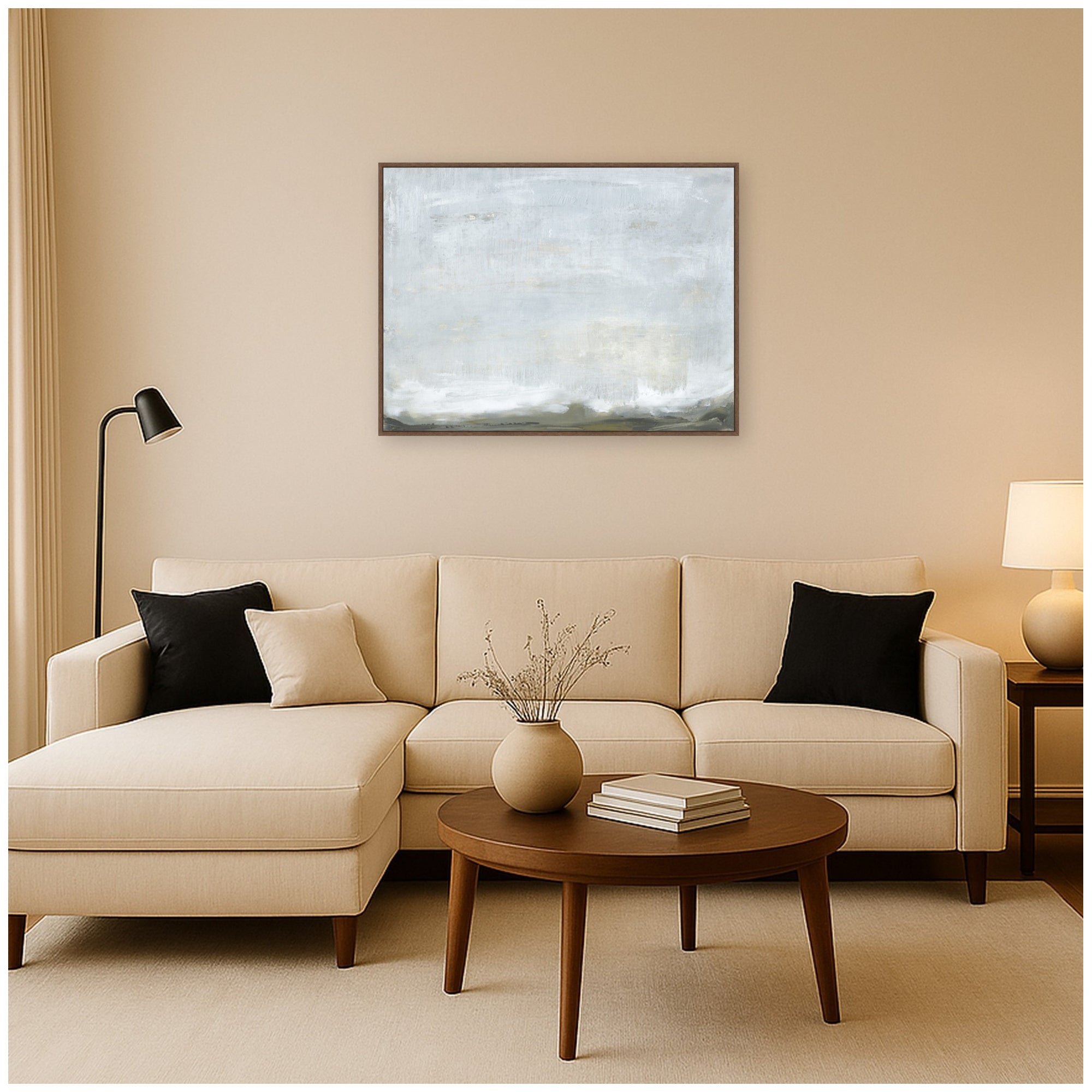 Framed Canvas 42x32 Sylvie Walnut 6