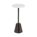 Side Table White Pewter 10x10x22 1