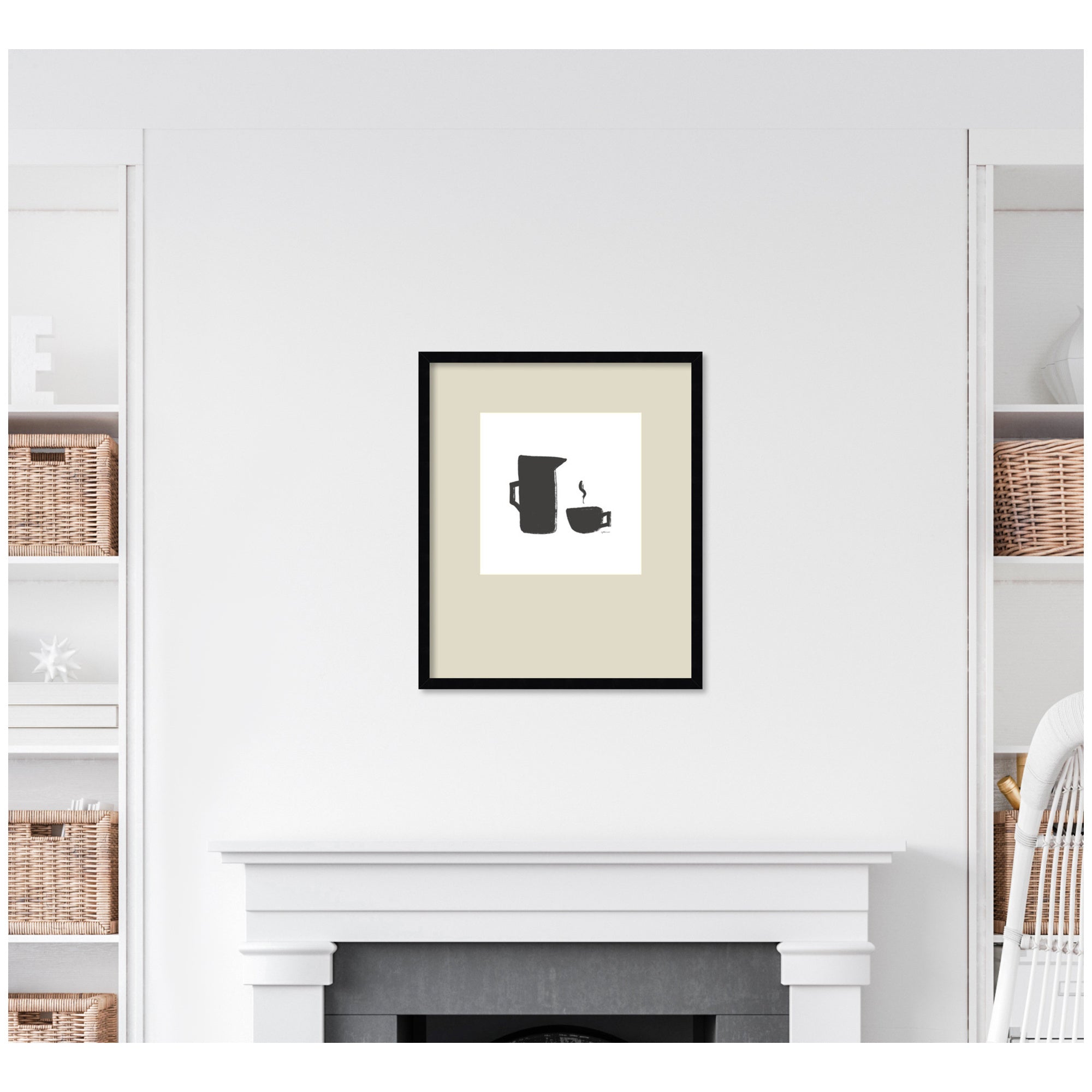 Coffee by Gabrielly Guedes Framed Wall Art Print