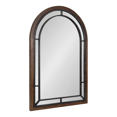 Arch Mirror Walnut Brown 24x36 1
