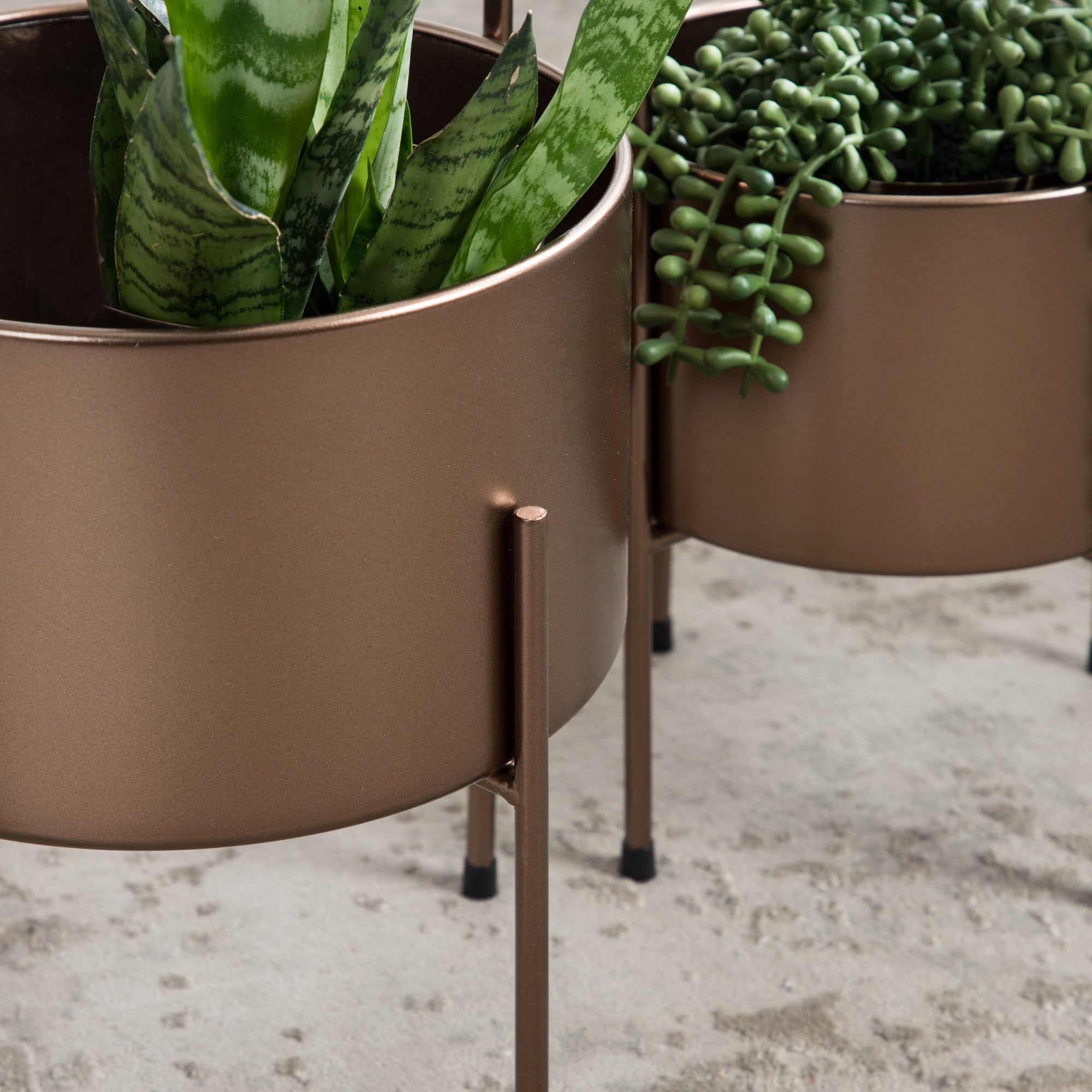 Freestanding Planter 2 Piece Bronze 7