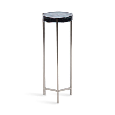 Drink Table Blue Silver 9x9x23 1