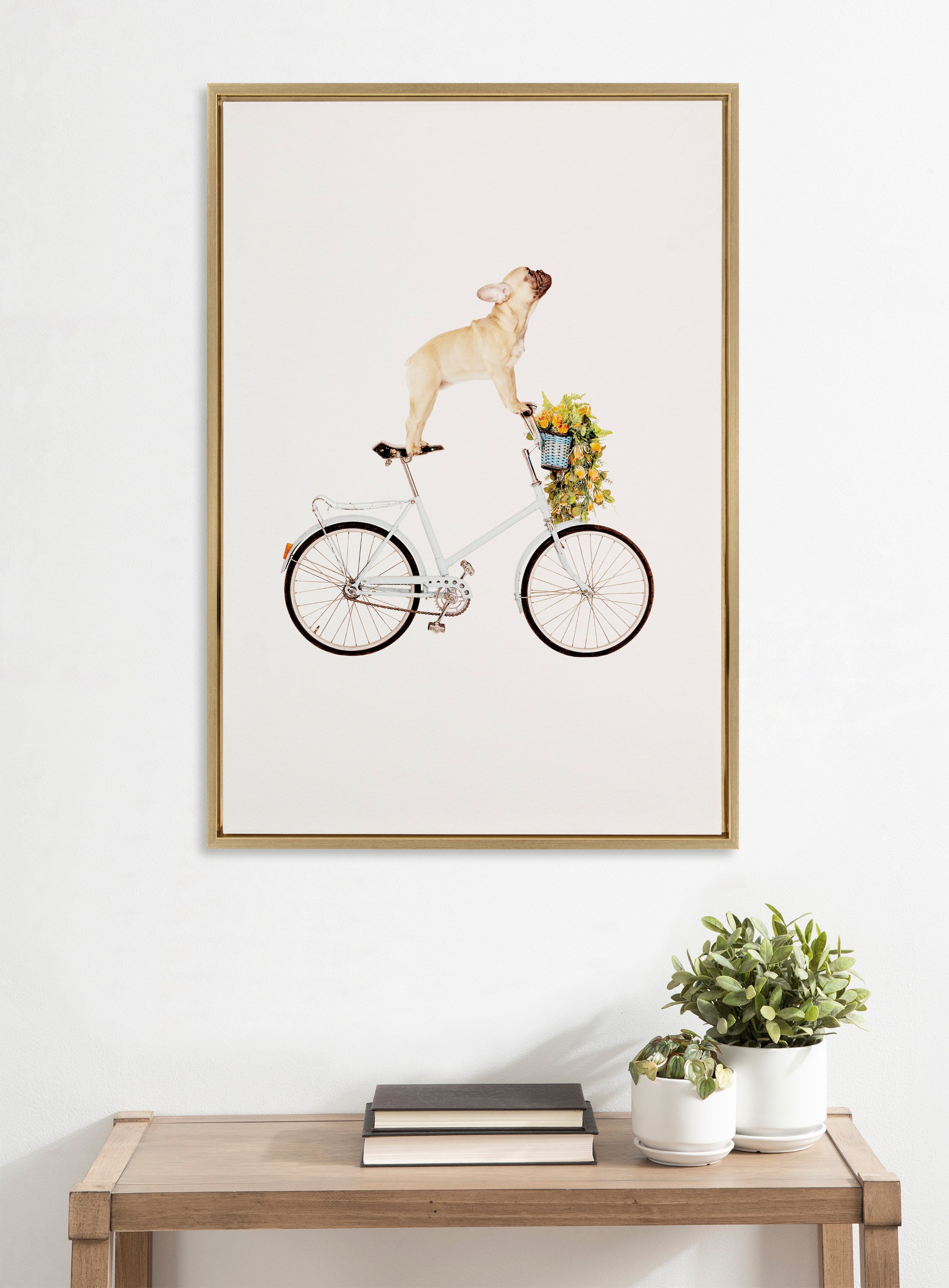 Framed Canvas Sylvie Bright Gold 23x33 6