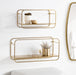 Accent Shelf Gold 2 Piece 7