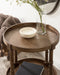 Side Table Rustic Brown 20x20x24 8
