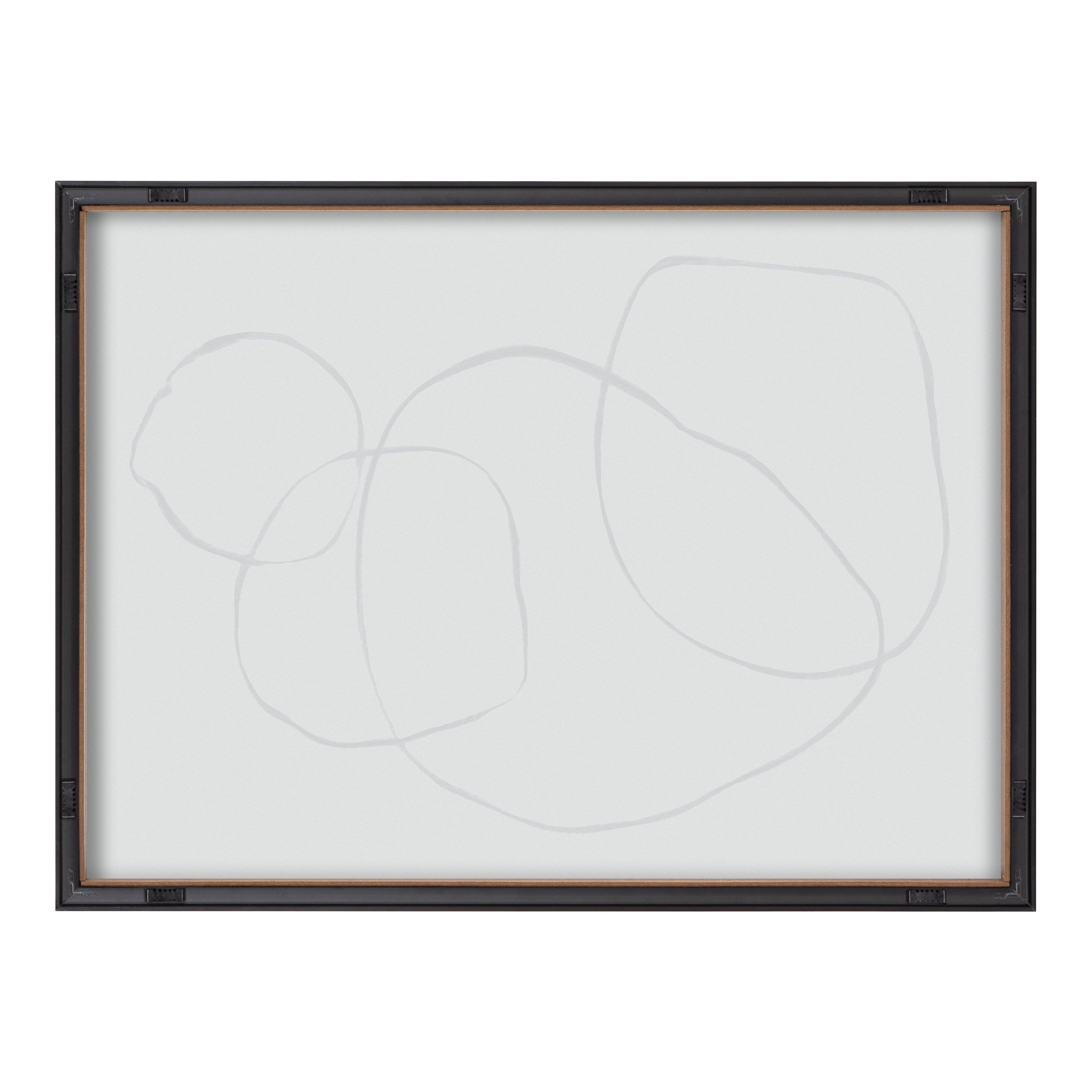 Blake 869 Going In Circles Framed Printed Glass by Teju Reval of SnazzyHues