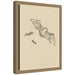 Framed Canvas 10x13 Sylvie Dark Gold 1