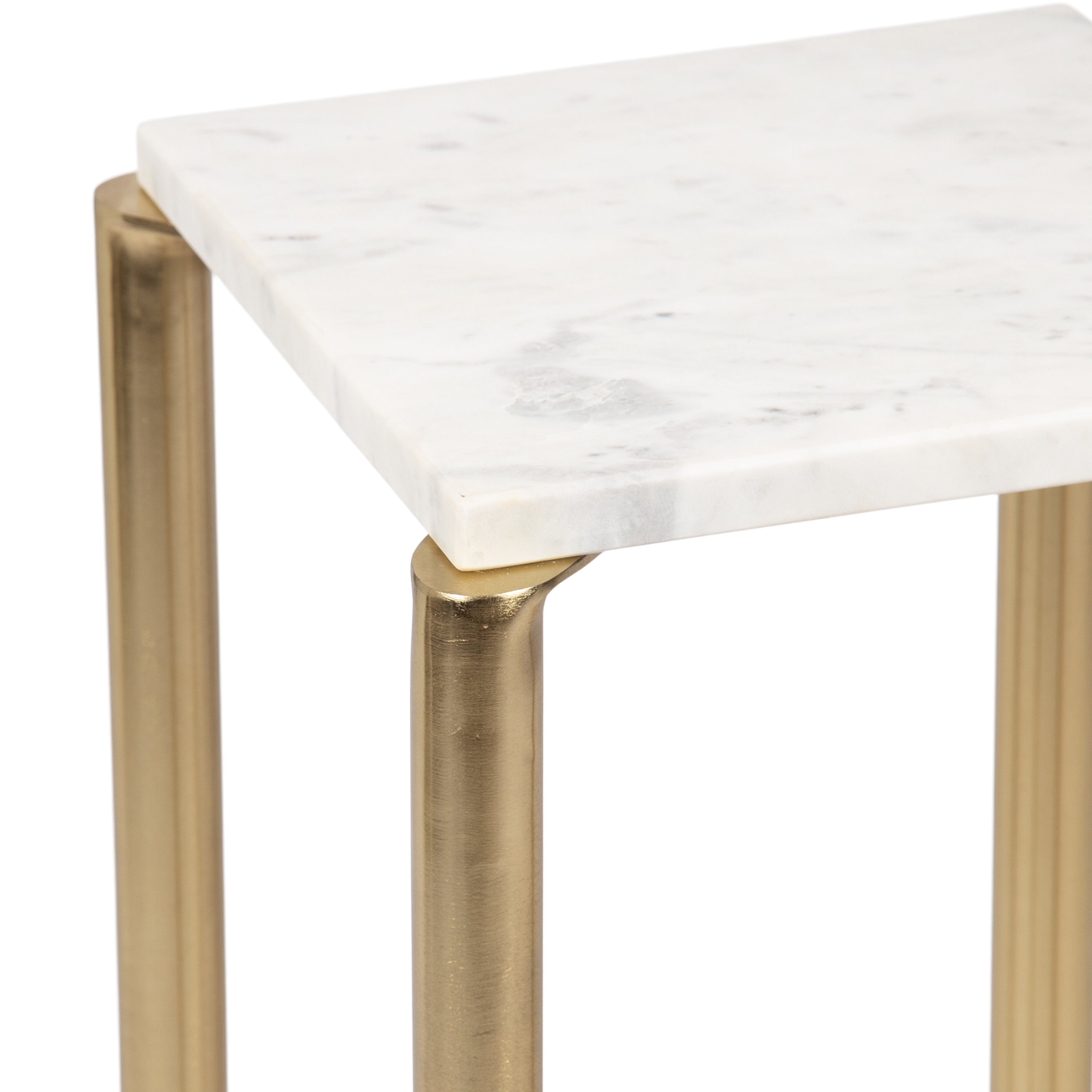 Drink Table 12x12x24 White Gold 3