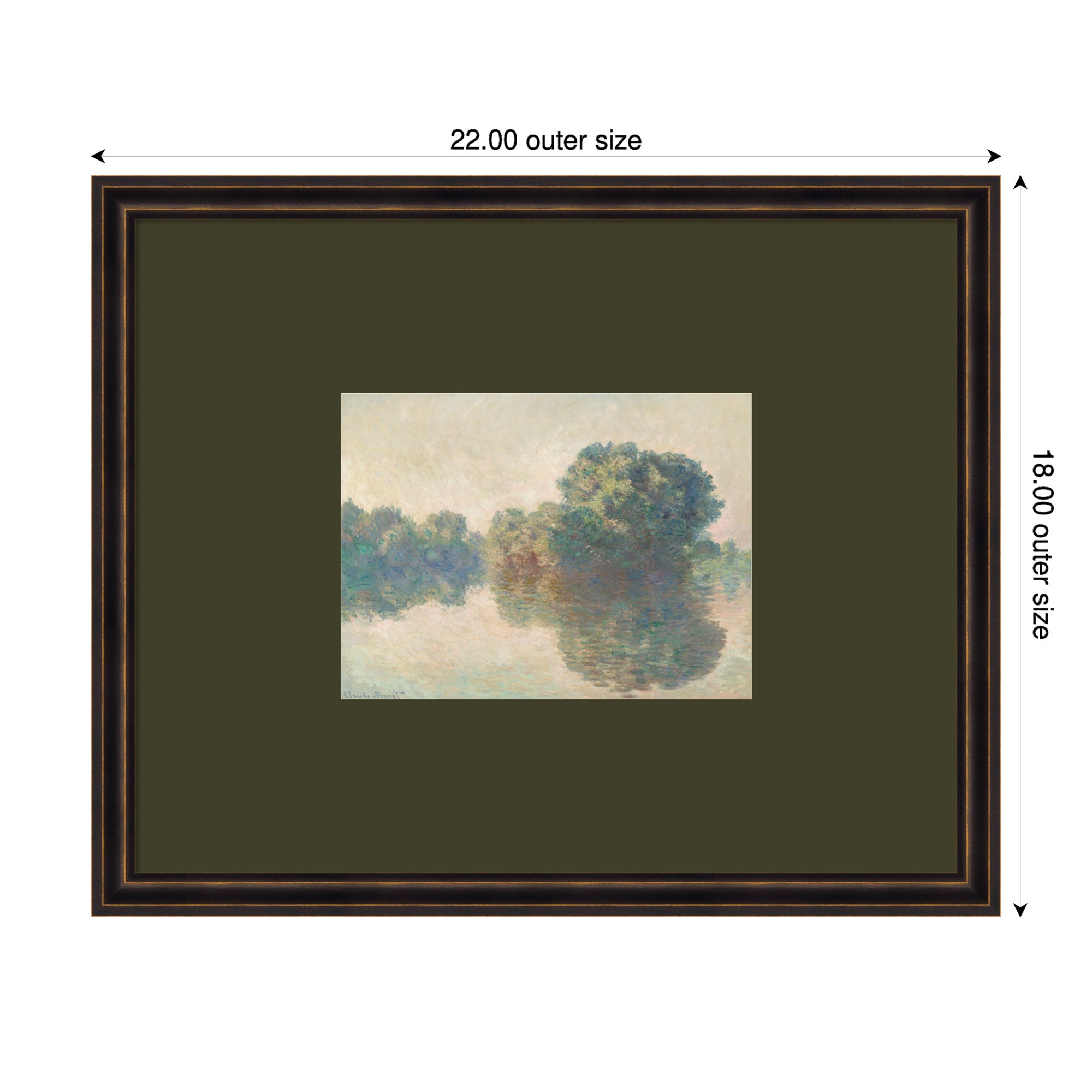 Framed Art 22x18 Dark Bronze Scoop 6