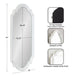 Full Length Mirror White 20x42 2