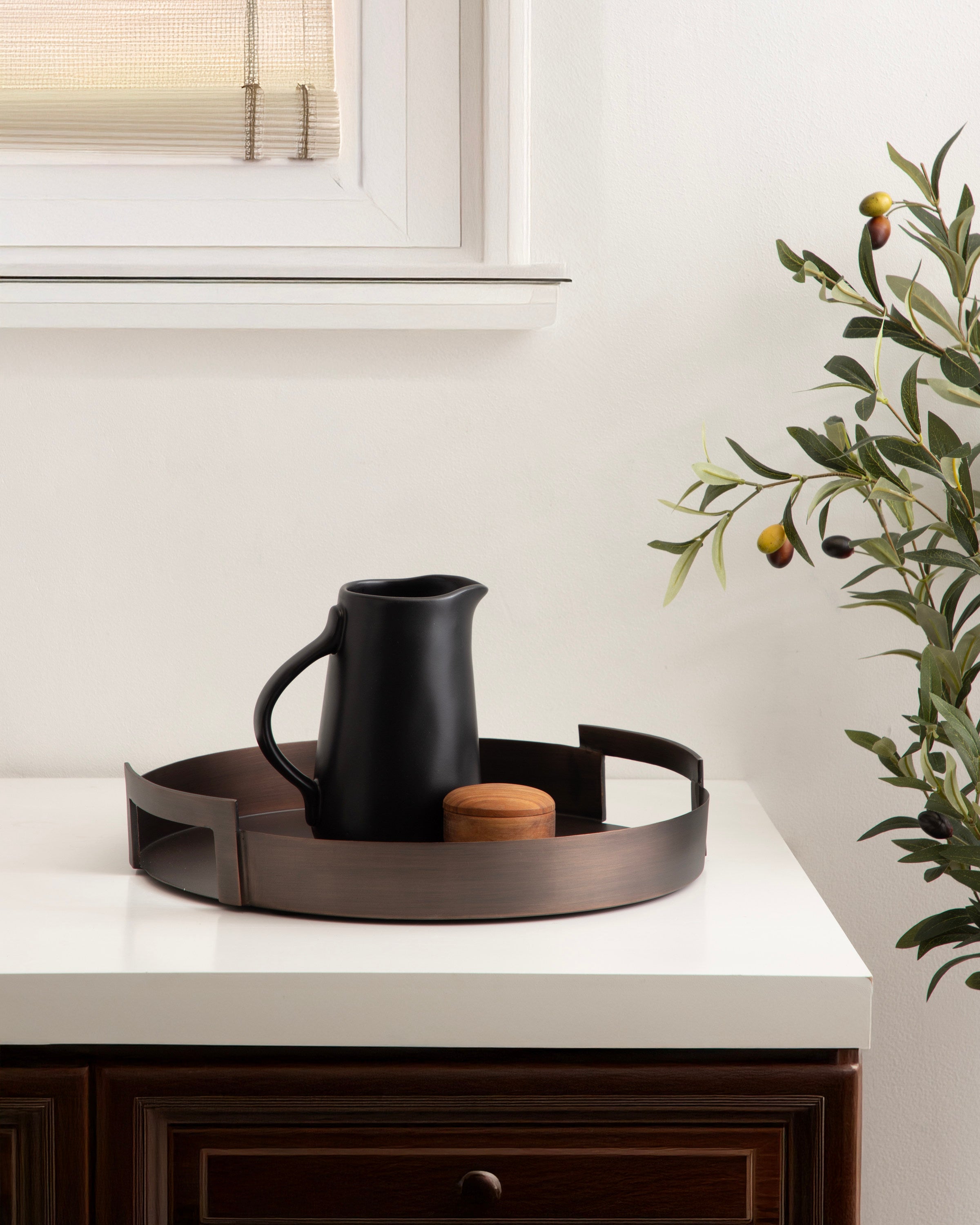 Single Tray Bronze 15" diameter 8