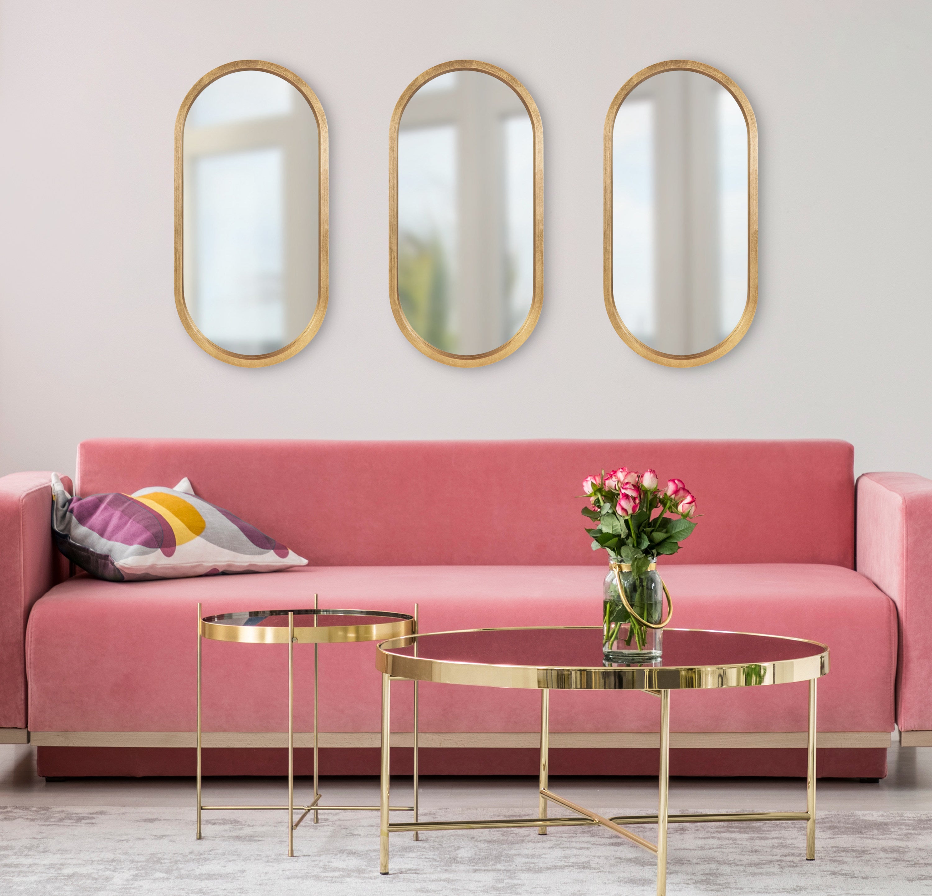 Capsule Mirror Gold 12x24 8