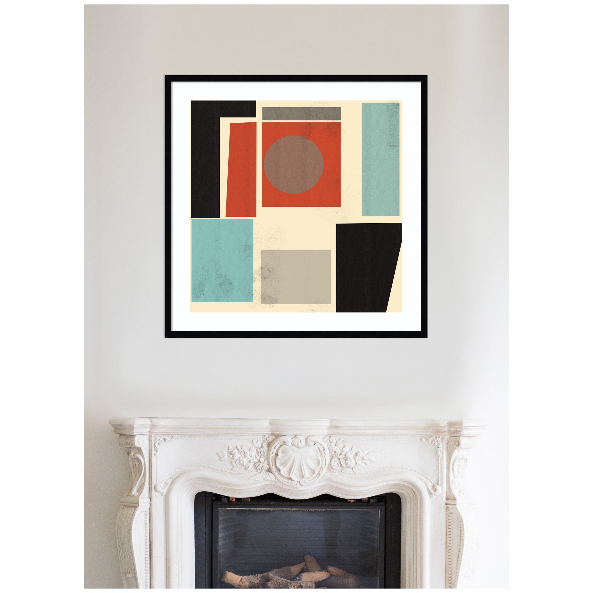 Framed Art 33x33 Svelte Noir Black 7
