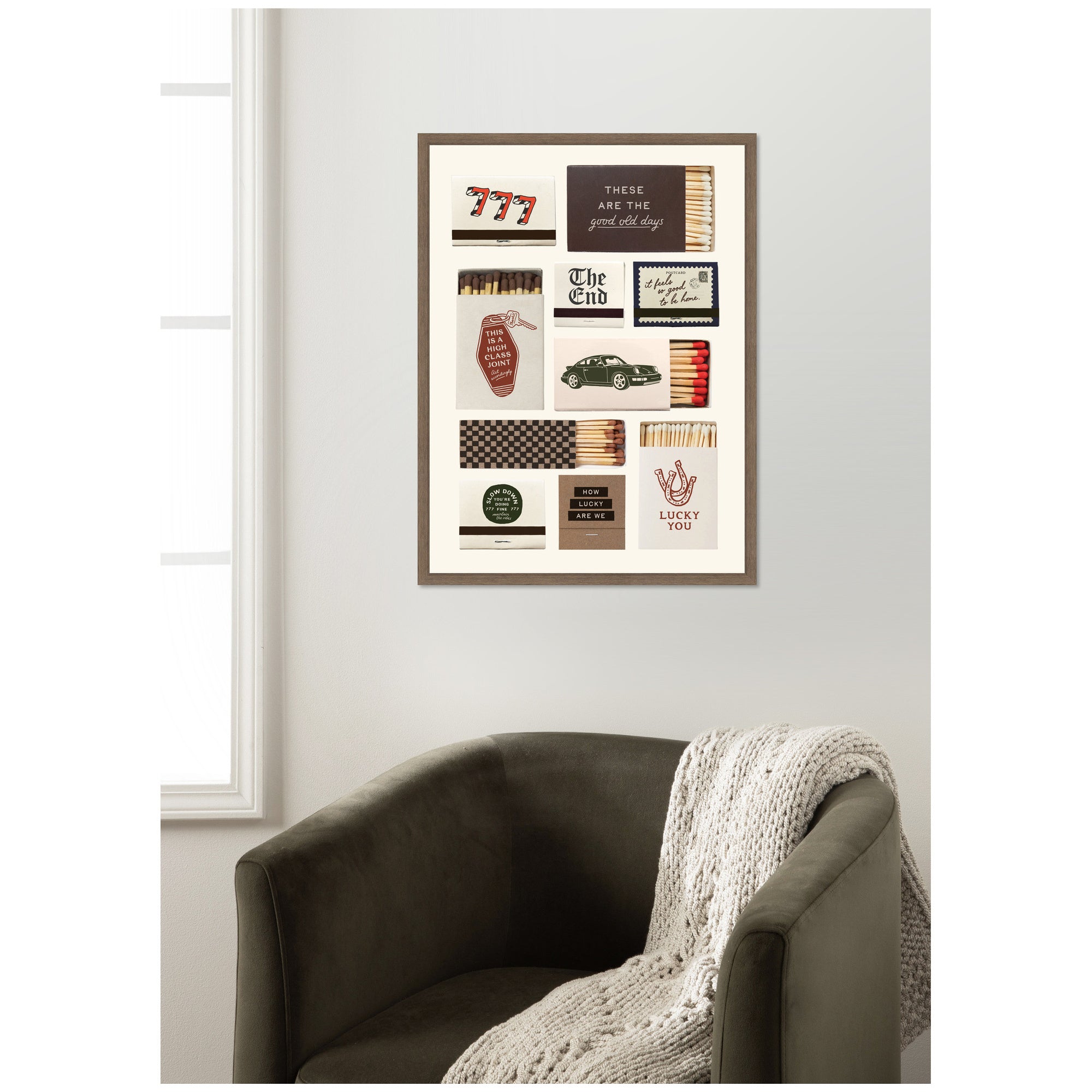 Framed Canvas 18x24 Sylvie Walnut 5
