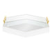 Single Tray White Mirror 18x18 3