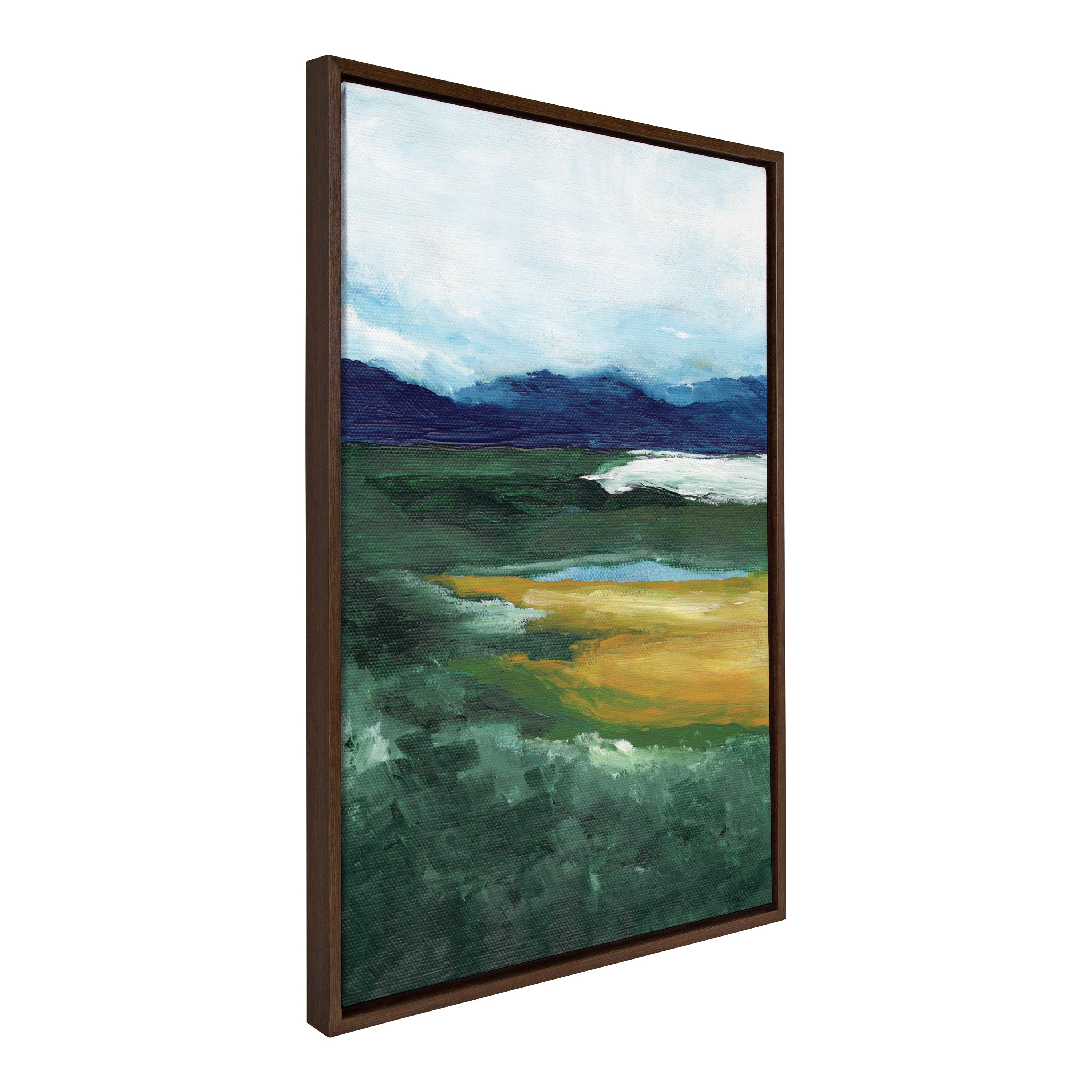 Framed Canvas 23x33 Sylvie Walnut 1