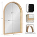 Arch Mirror Natural Beige 24x36 2