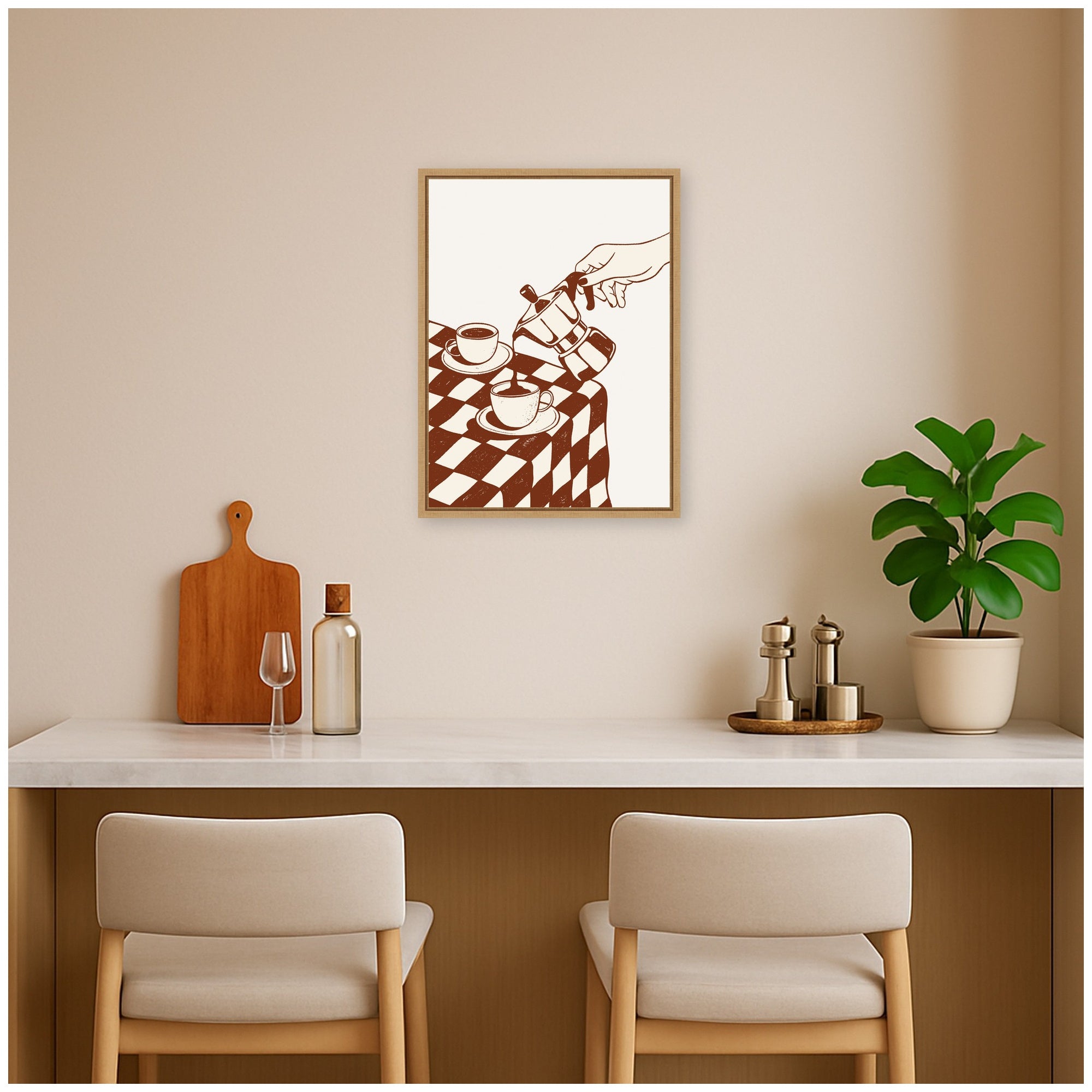 Framed Canvas 18x24 Sylvie Natural 6