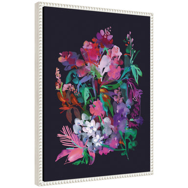 Framed Canvas 18x24 Sylvie Beaded White 1