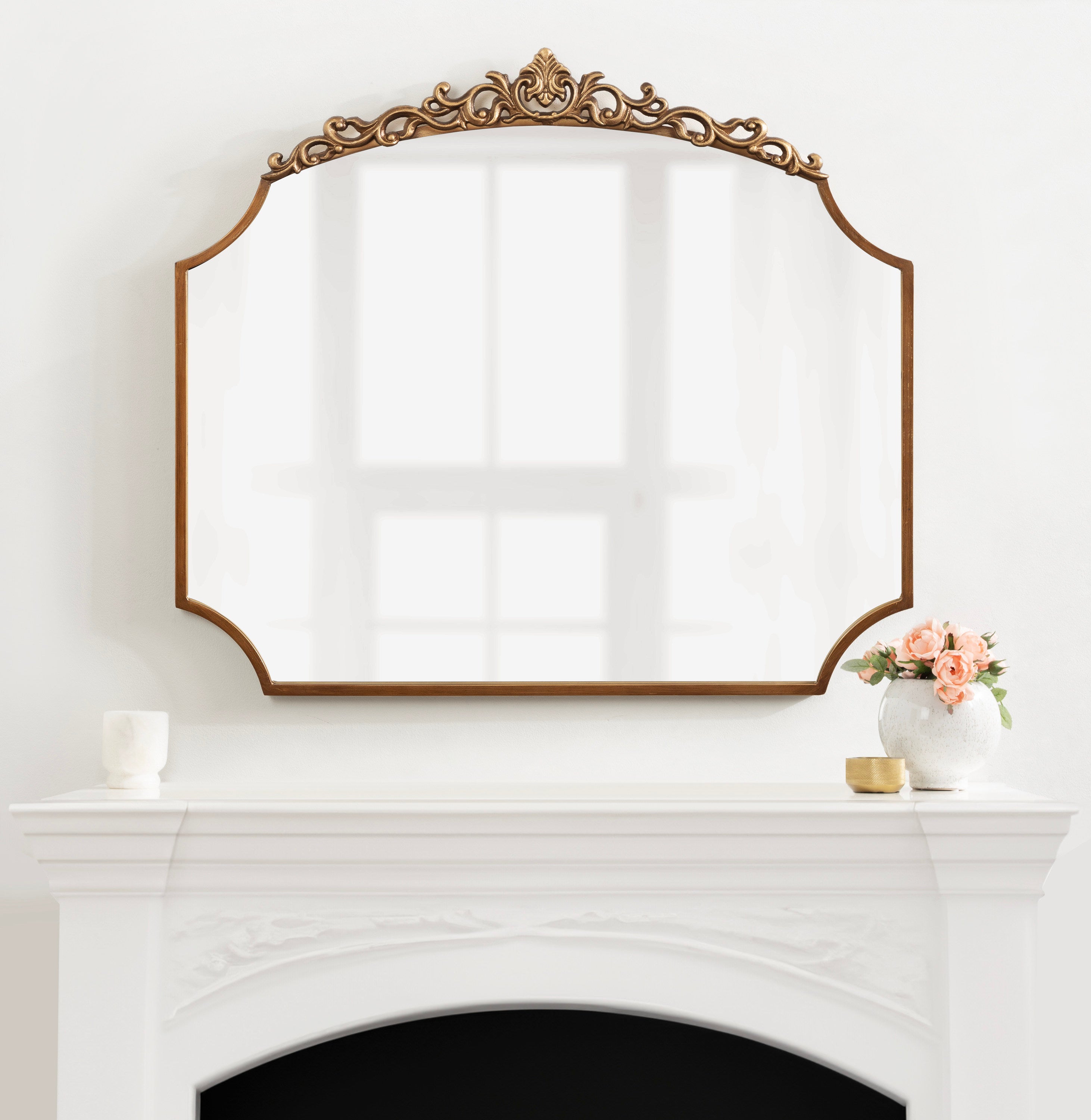 Scallop Mirror Gold 36x32 6
