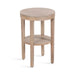 Side Table Natural Beige 16x16x24 1