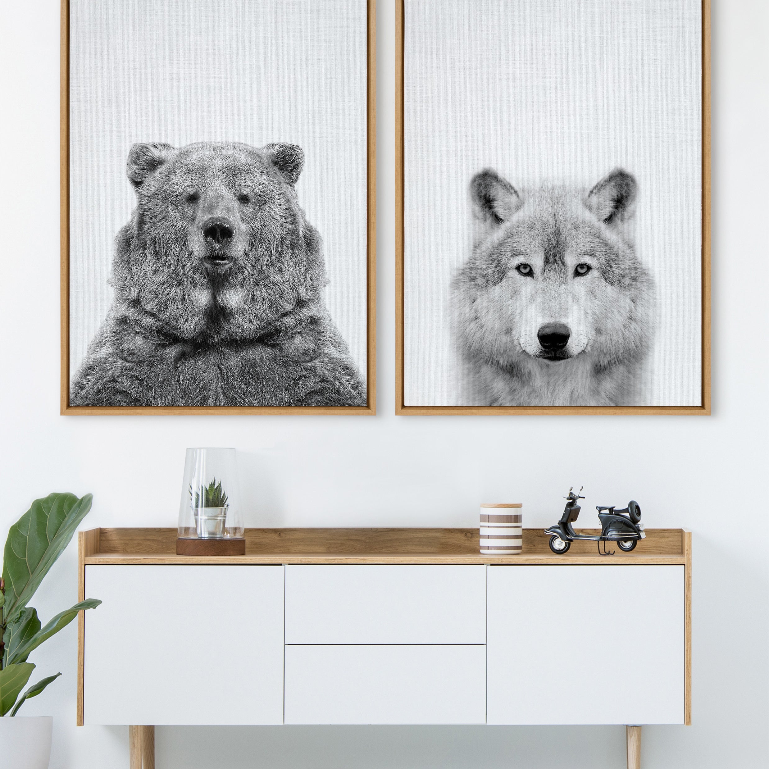 Framed Canvas 31.5x41.5 Sylvie Natural 6