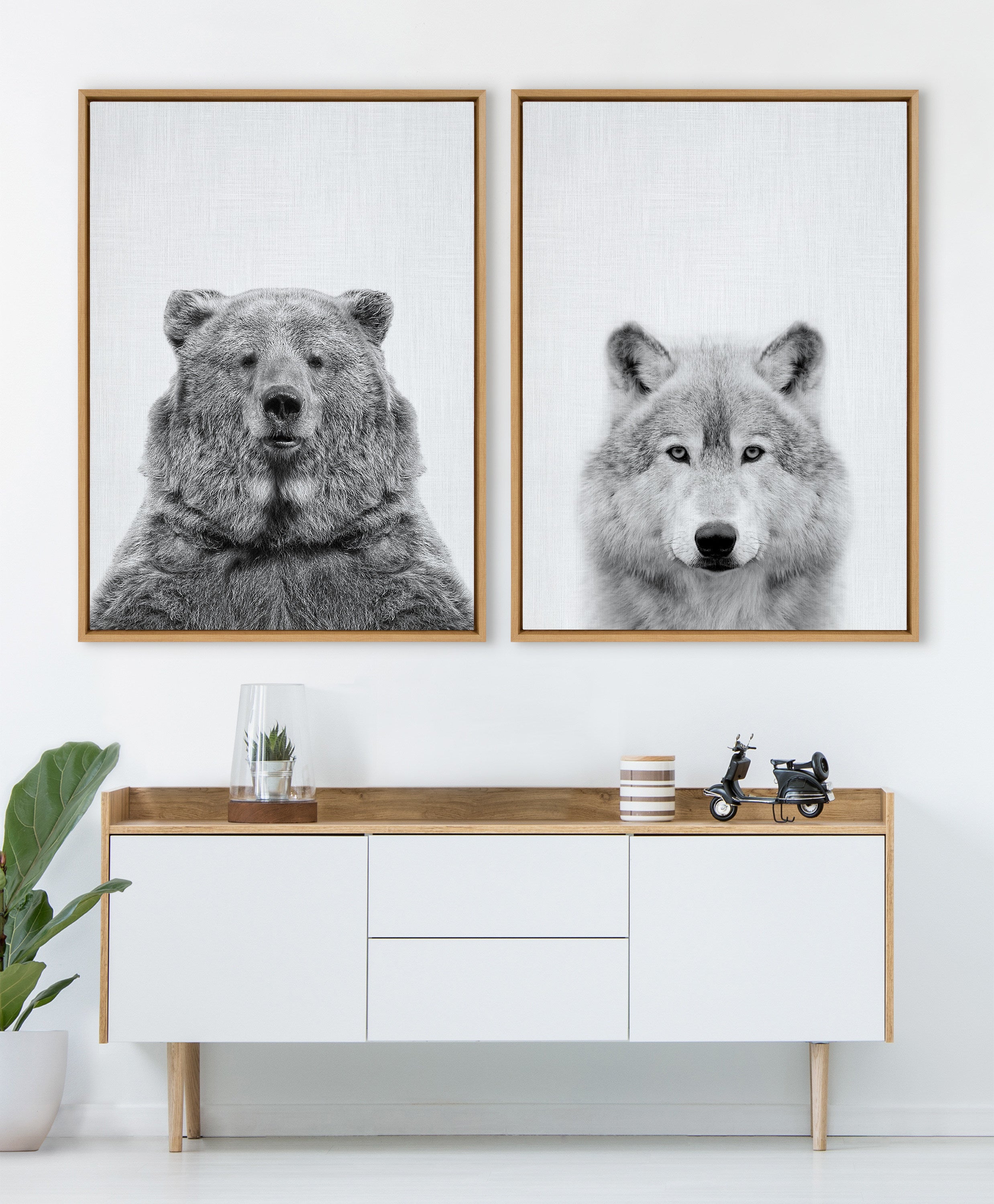 Framed Canvas 31.5x41.5 Sylvie Natural 6