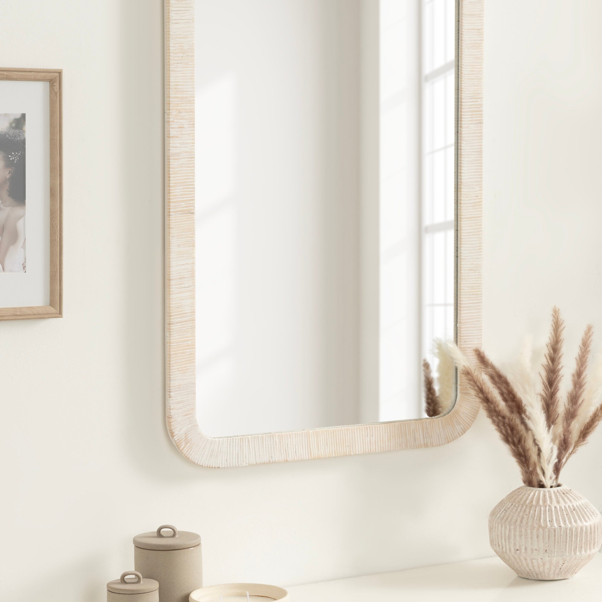 Rectangle Mirror 24x36 White 7