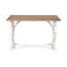 Writing Desk Rustic Brown White 46x24x30 5