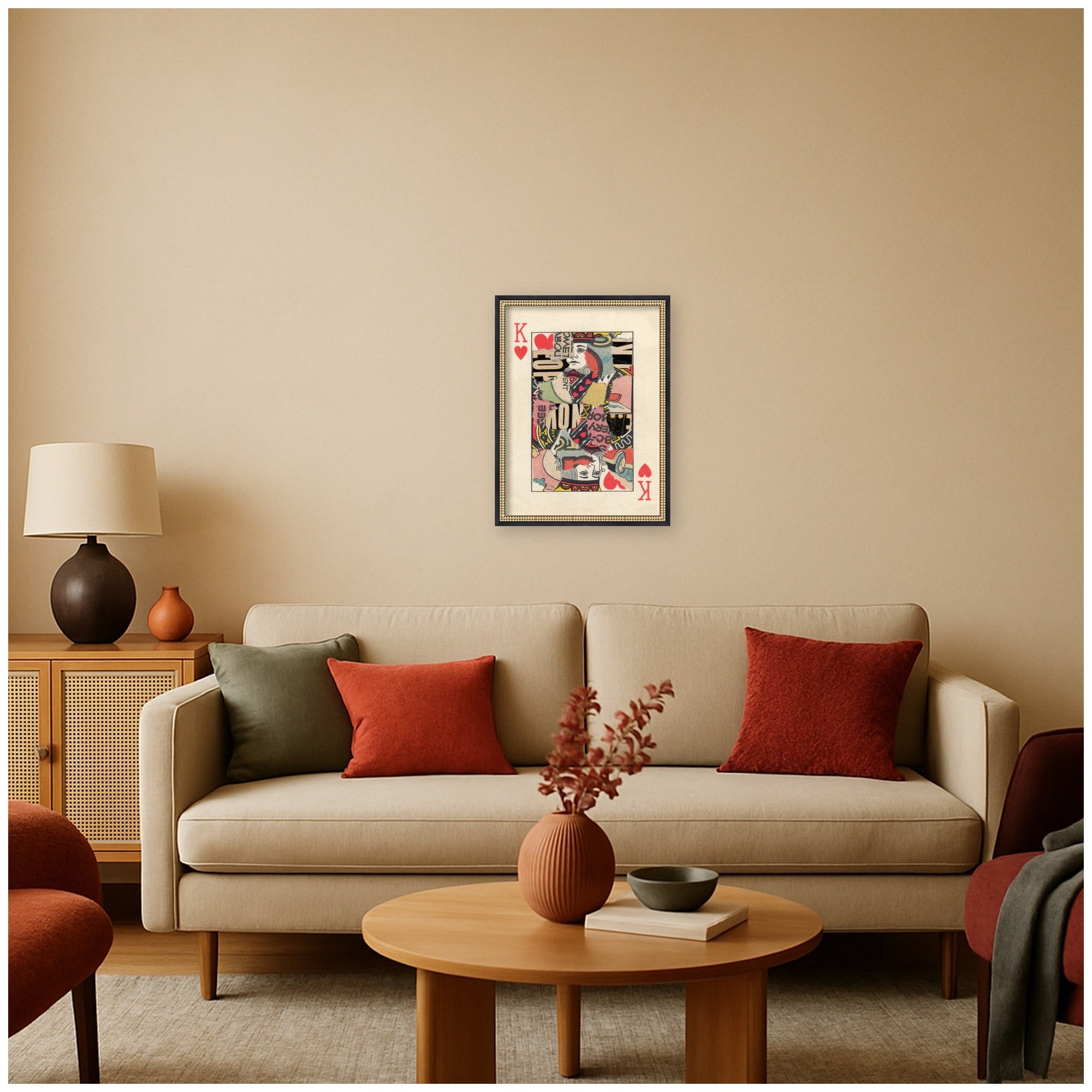 King for Now by Felicia Dadak Framed Mounted Canvas Wall Art Print