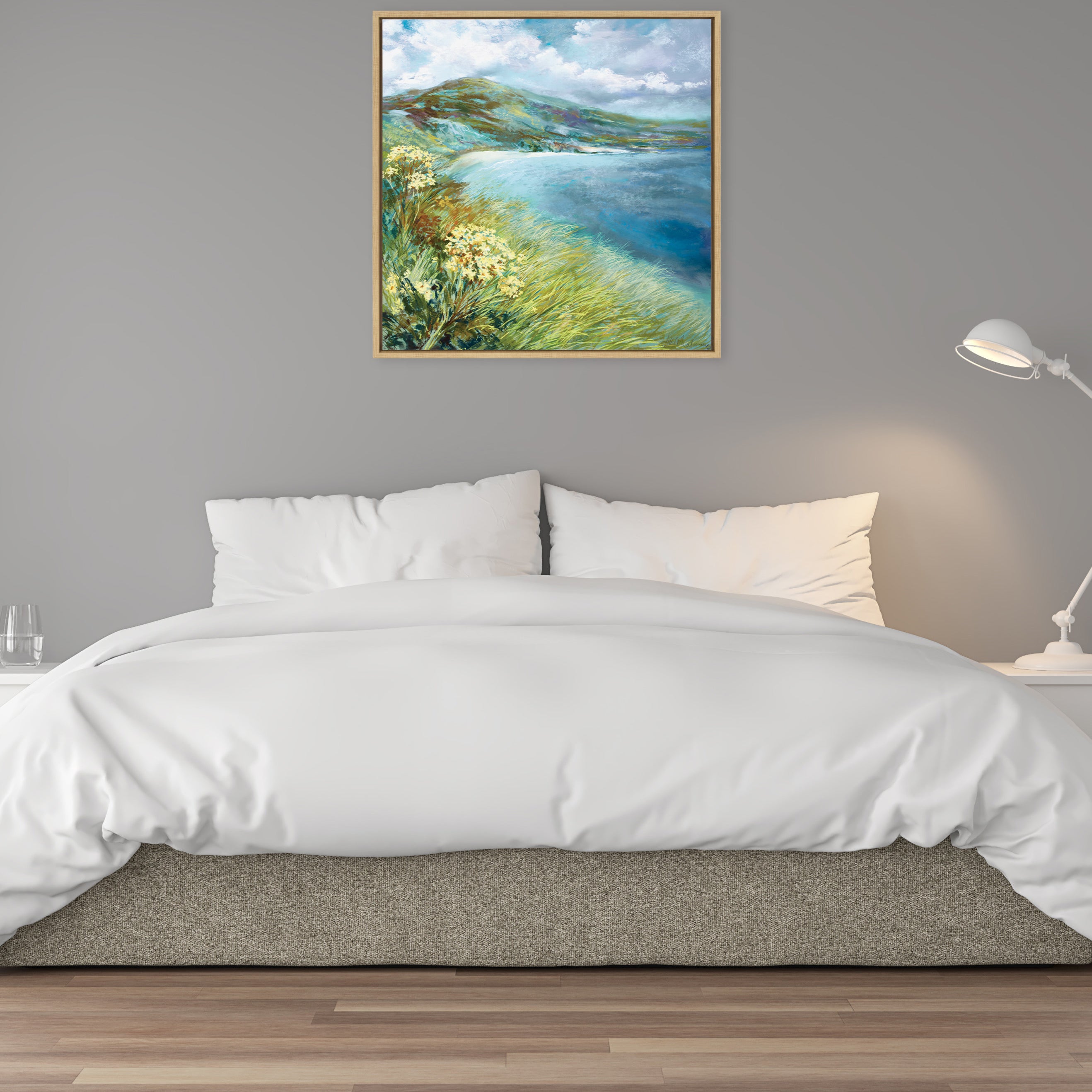Framed Canvas 30x30 Sylvie Natural 6