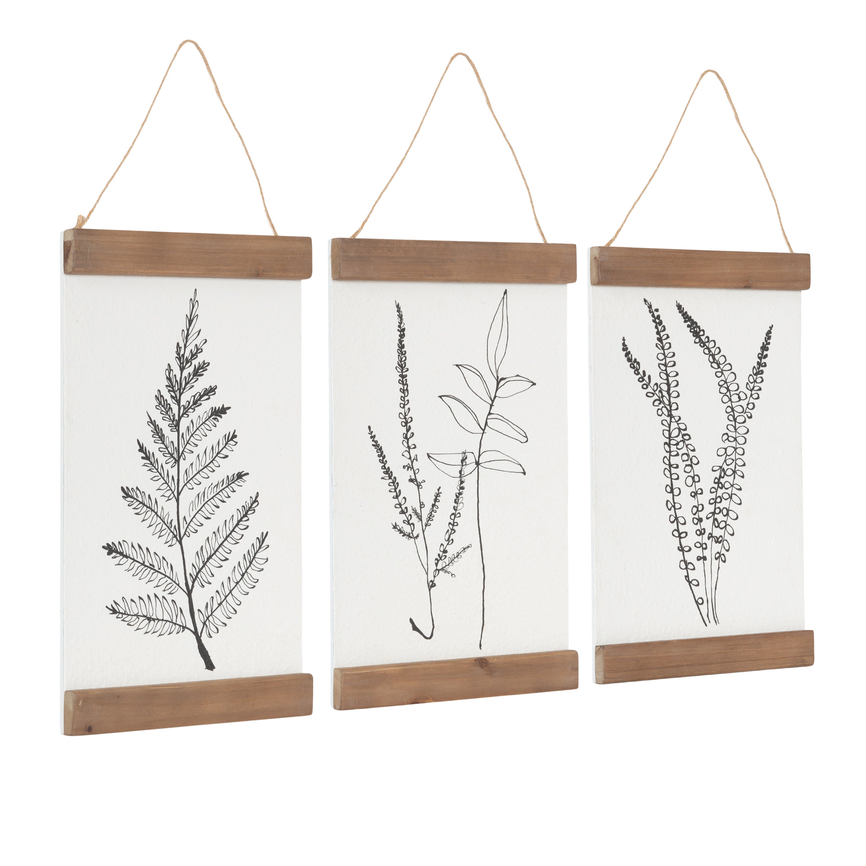 Plaque Rustic Brown 3 pc 12" 1