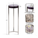 Drink Table Purple Silver 9x9x23 2