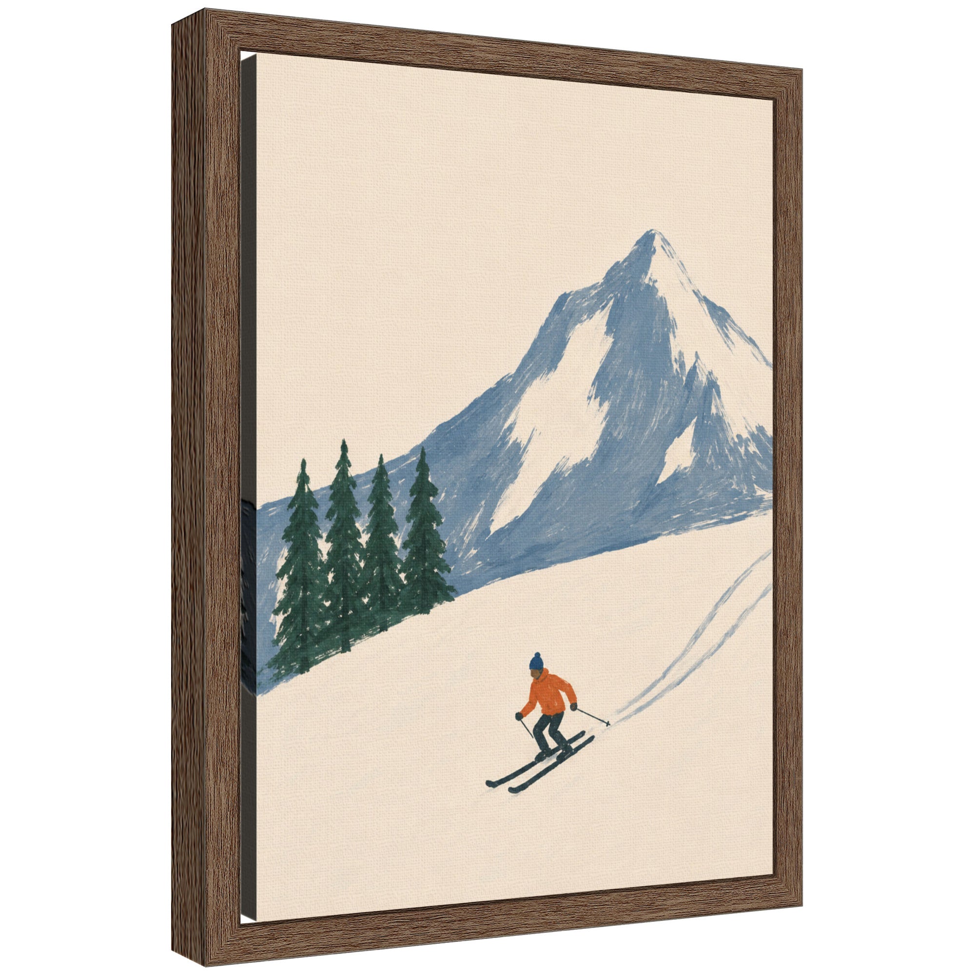 Framed Canvas Sylvie Walnut 10x13 1