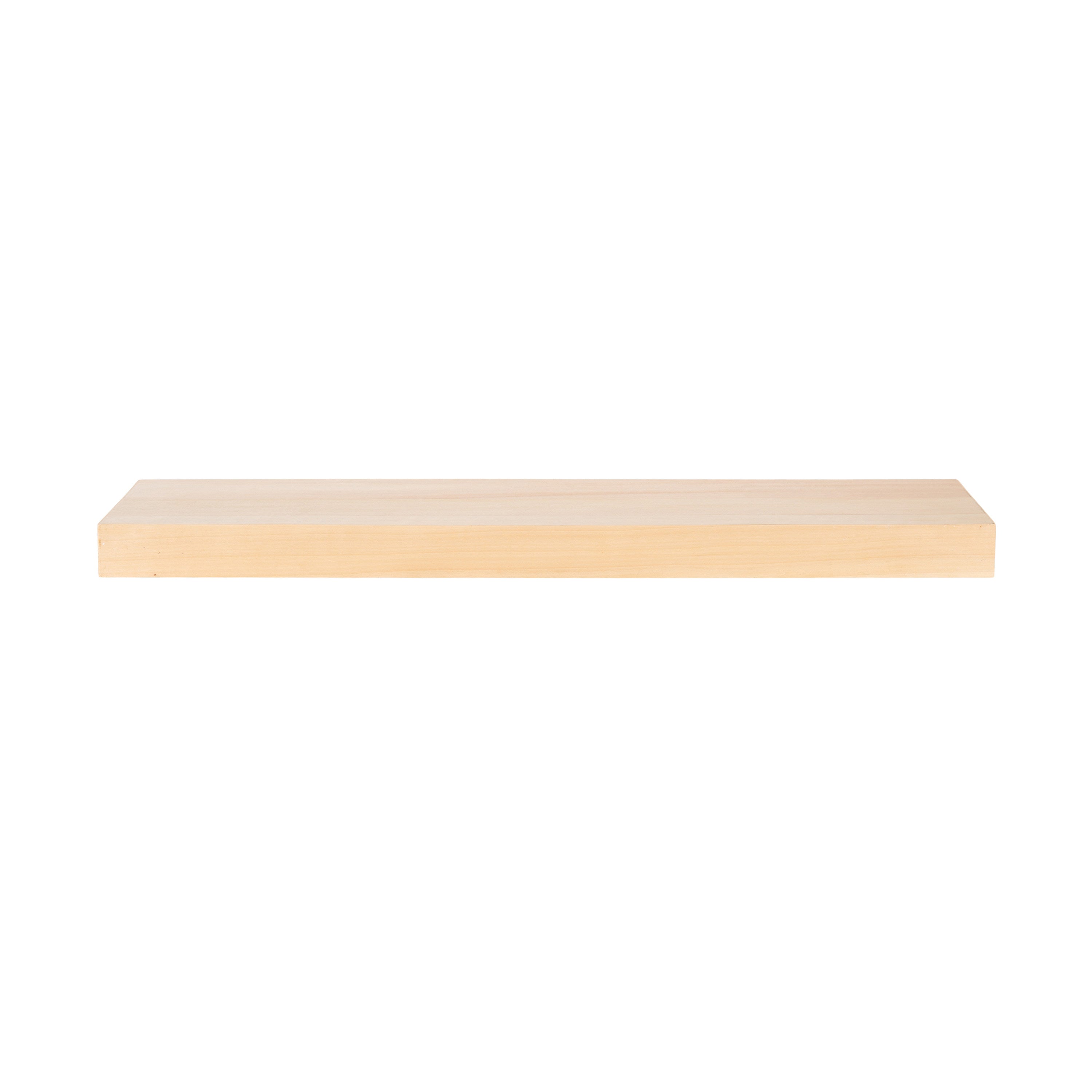 Floating Shelf 1 Piece 36 Inch Natural 3
