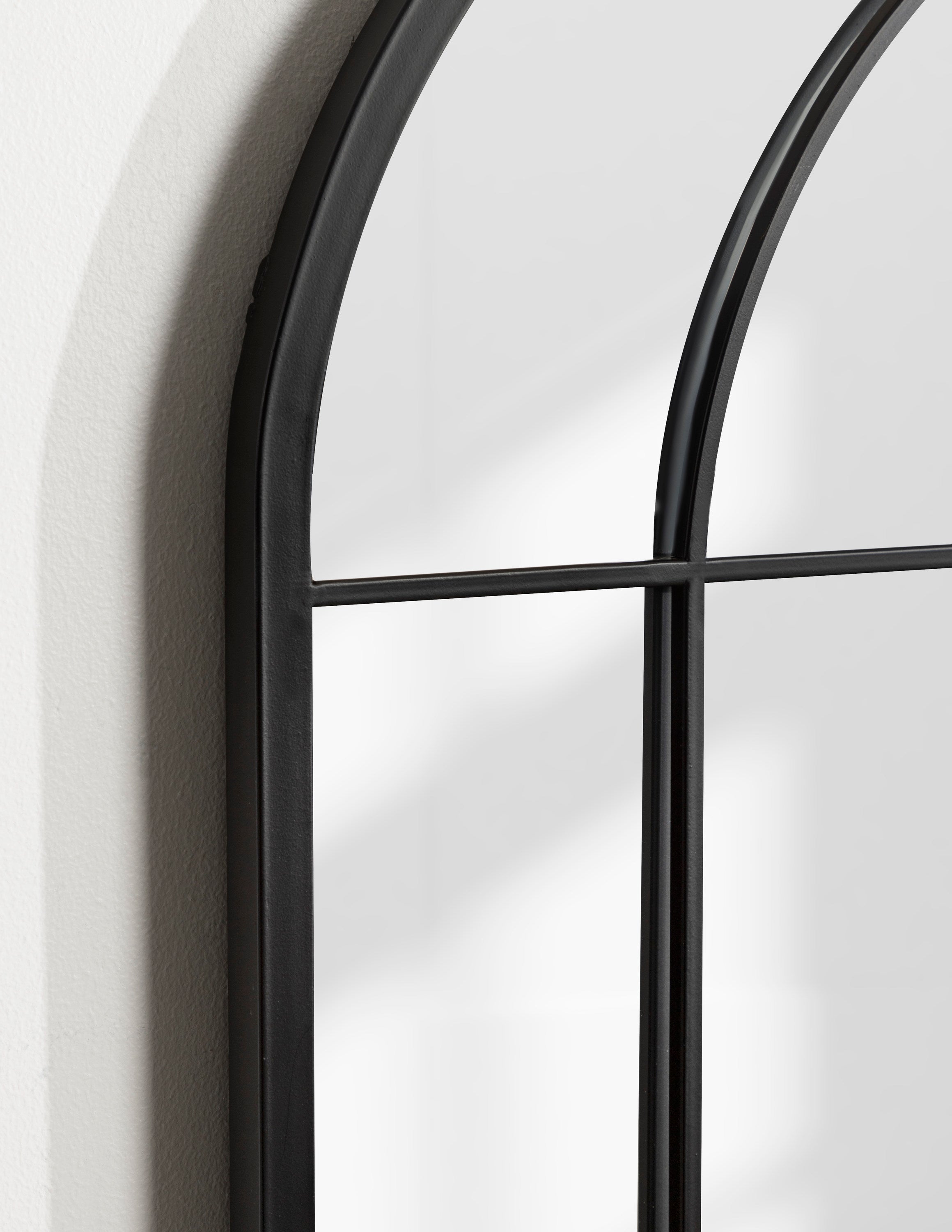 Windowpane Mirror Black 19x40 7
