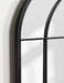 Windowpane Mirror Black 19x40 7