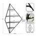 Accent Shelf Black 24x17x38 2
