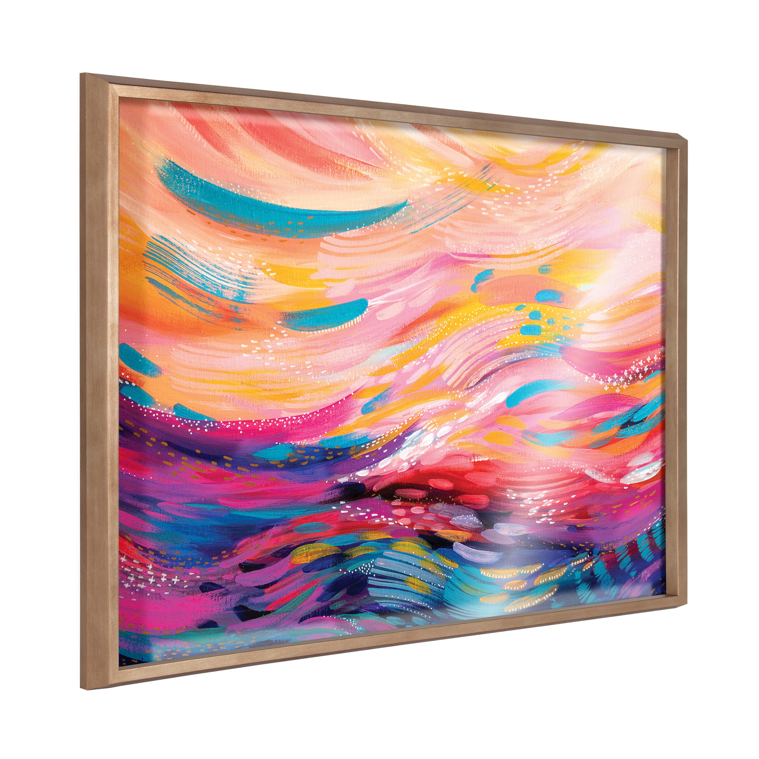 Blake BrushStrokes 90 Framed Printed Art by Jessi Raulet of Ettavee