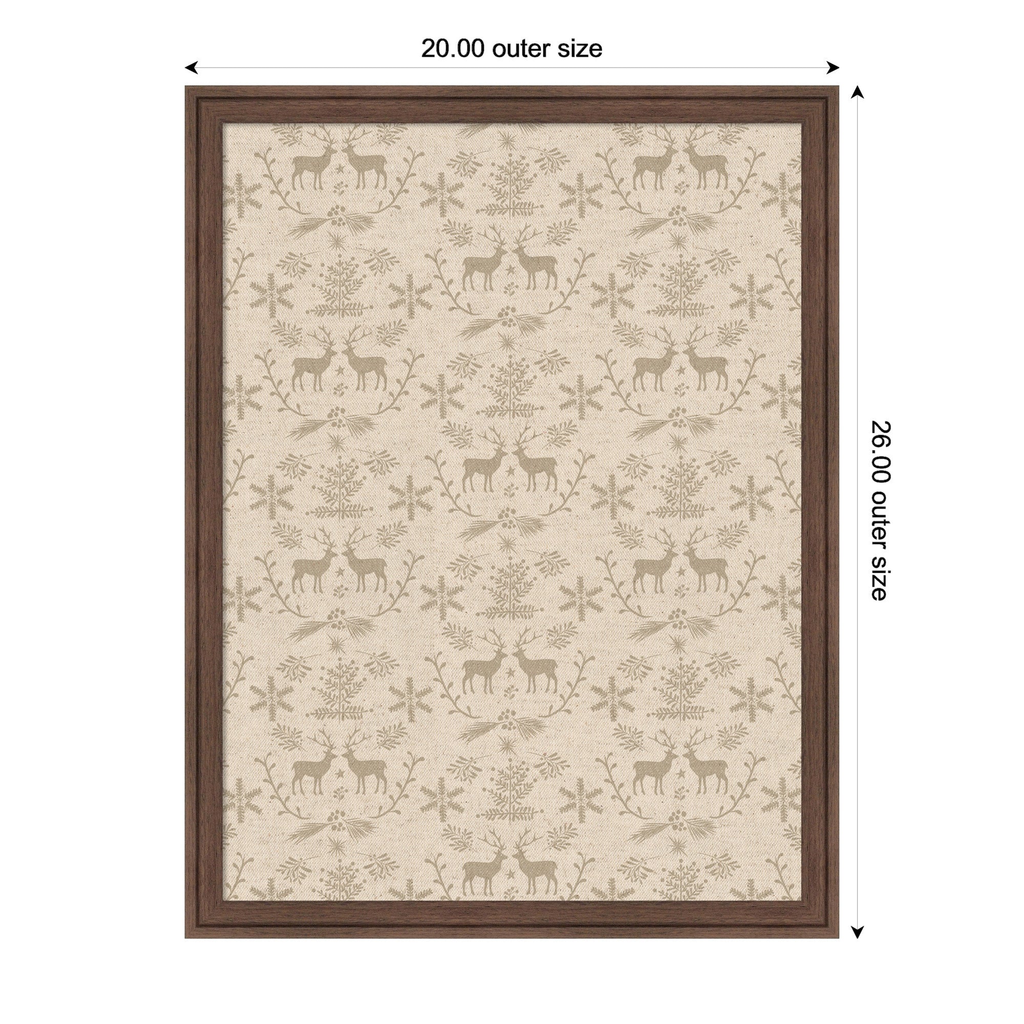 Magnetic Canvas 20x26 Florence Medium Brown 2