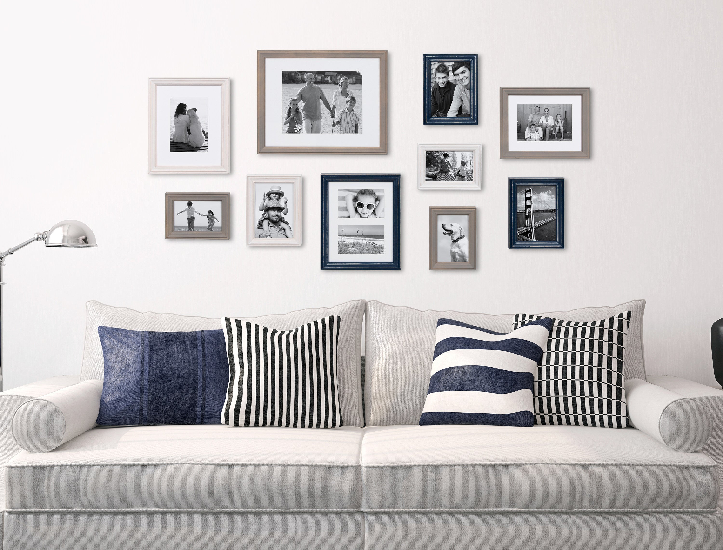 Frame Box Set Blue White 10 Piece 7